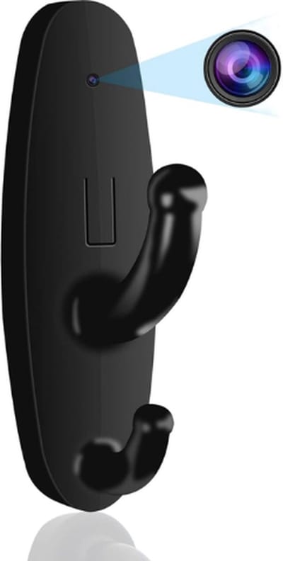 Spy Camera - Verborgen Camera - Kledinghaak - Spy Cam - Binnen - Spycams - Spionage Camera - Beveiligingscamera - Beveiligingscamera's