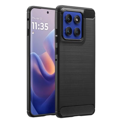 imoshion Hoesje - Geschikt voor Motorola Edge 60 Pro - Brushed Backcover - Zwart