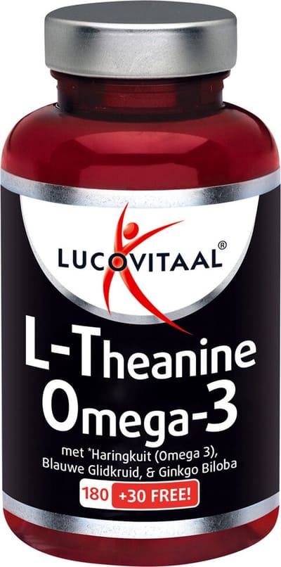 Lucovitaal - L-theanine Omega 3 - 2 x 210 capsules - Voordeelverpakking