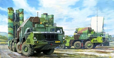 Trumpeter Modelbouwpakket Militaire voertuigen - 01038 48N6E of 5P85S TEL S-300PMU SA-10 Grumble Plastic - 1:35 - Modelbouw