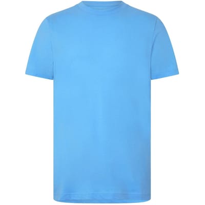 Puma Heren-T-shirt van katoen, effen (Lichtblauw)