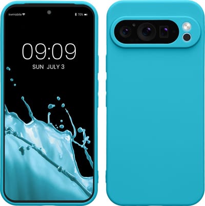 kwmobile telefoonhoesje geschikt voor Google Pixel 9 Pro XL - Hoesje voor smartphone - Precisie camera uitsnede - In ijsblauw