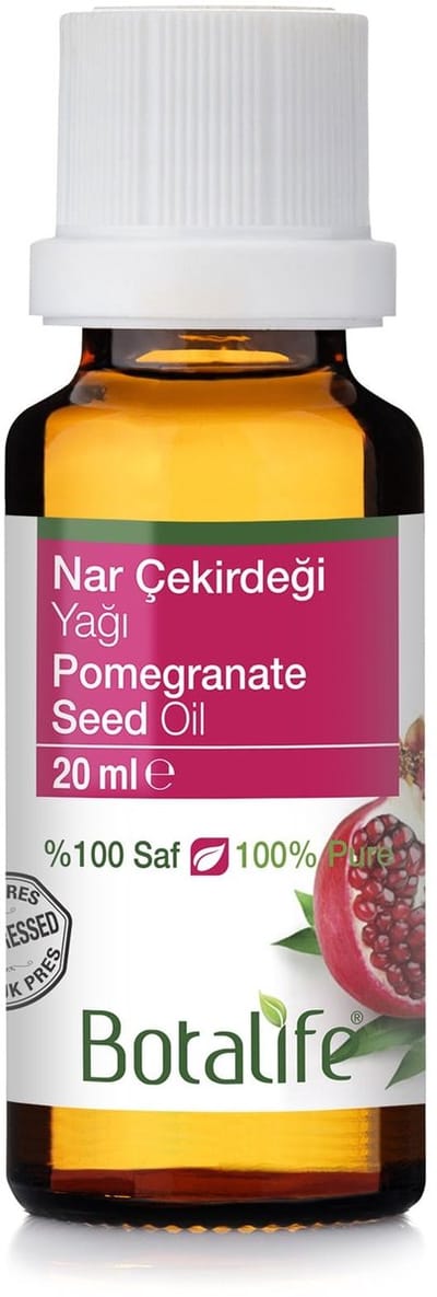 Botalife - Granaatappelpitolie - Koudepers Olie - 100% Puur & Bio - Pomegranate Seed Oil - Nar Çekirdeği Olie - 20 ml