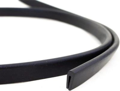 Rubberen Afdichting Profiel - Randbescherming Strip - Bouwelementen Dichten - Flexibel EPDM Materiaal - 50 Meter Rol - Zwart