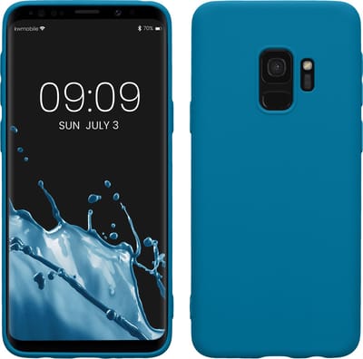 kwmobile telefoonhoesje geschikt voor Samsung Galaxy S9 - Hoesje voor smartphone - Back cover in Caribisch blauw