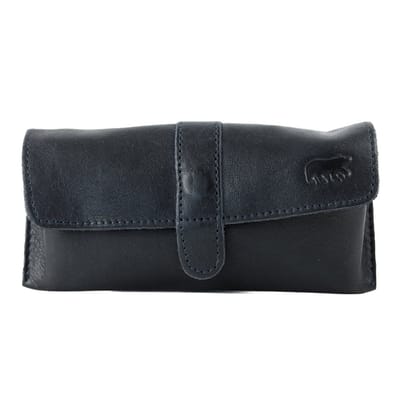 Bear Design Weta Leren Brillenkoker - Navy Blauw