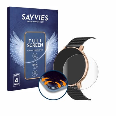 Savvies - Screenprotector voor Naixues S53 1.39" - Folie Beschermfolie transparant volledig dekking 4 Stuks