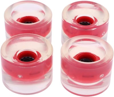 Longboard Wielen - Skateboard Onderdelen - Nachtelijk Rijden - Oplichtend PU Materiaal - 70mm Diameter - Rood