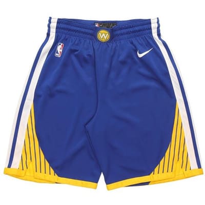 Short de Basketball Rétro Nike Icon Edition Swingman Golden State Warriors Homme Bas Bleu 866809-495 XXL blue