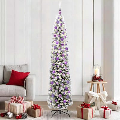vidaXL - Kunstkerstboom - Groen - 210 - cm - PVC - en - Staal - en - Kunststof