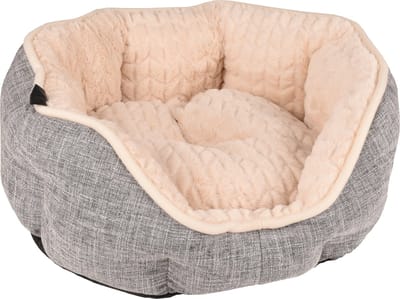 Flamingo Zupo - Mand Honden;katten - Mand Zupo Achthoekig Grijs 45x40x15cm - 1st - 122944 - 1st