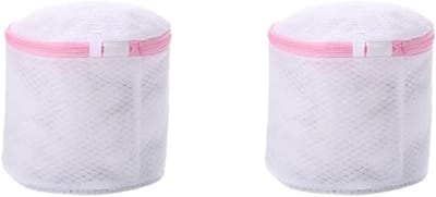 Lingerie Waszak - Wasnet Tas - Kleding Beschermen - Groter Gaas - 16 x 15 cm - Wit