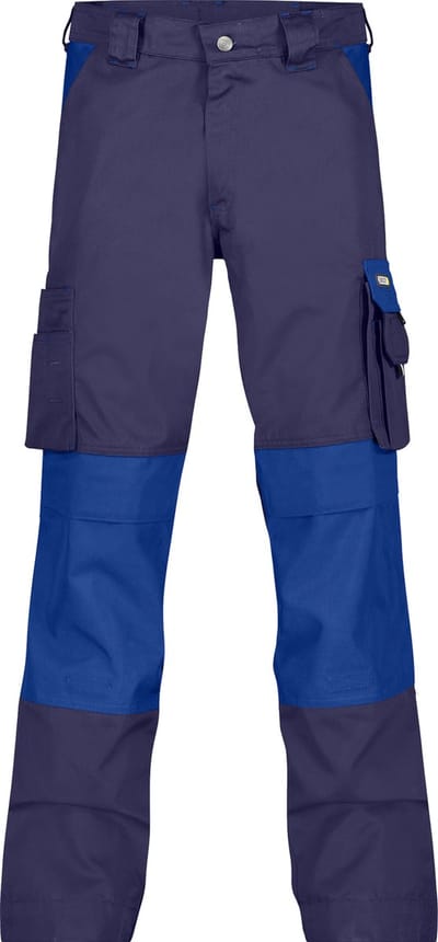 Tweekleurige werkbroek met kniezakken