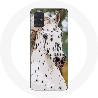 Samsung Galaxy A51 Hoesje Appaloosa Wit Paard