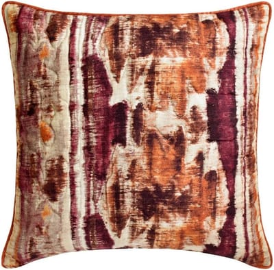 Decoratieve Kussenhoes - Sierkussenhoes Katoen - Woonkamer Decoratie - Ikat Print Design - 40 x 40 cm - Roze