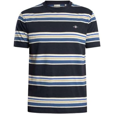 T-shirt Korte Mouw Gant T-shirt met meerdere strepen