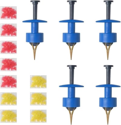 5-delige set voor pellet- en levendworm visaas, visgereedschap voor pellet-gordel met rubberen ring, Friedvis-Terminal-tackle-set