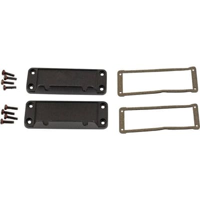 Hammond Electronics End plate Aluminium Zwart (l x b x h) 16 x 87 x 31 mm 2 stuk(s)