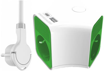 ELRO ES903 Office Design Stekkerdoos 5-voudig met schakelaar en 1,5m snoer | Snelladen met USB & USB-C | Geaarde stekker | Brandveilig | TÜV getest
