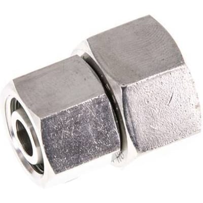 12L & 15L RVS Rechte met Draaidoorvoer 315bar FKM O-ring en Afdichtconus ISO 8434-1