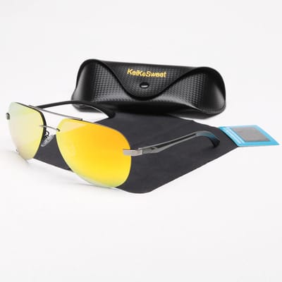 Premium Nieuwe Randloze Mode Luxe Zonnebril Mannen Dames Designer UV400 Buiten Zonnebrillen Rijden Reizen Zonnebrillen Brillen