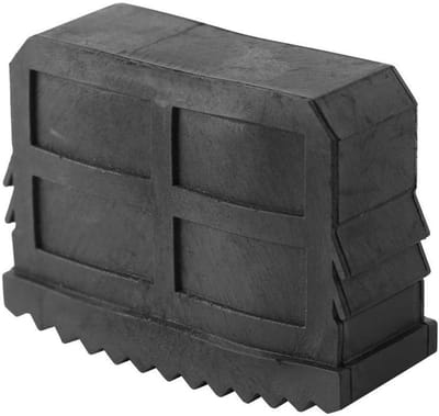 Rubberen Antislip Ladder Voeten - 2 Stuks - Stopper Mat voor Stabiliteit en Bescherming - 6 x 4.5 x 2.2 cm