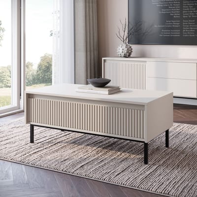 Meubella - Salontafel Orvana - Beige - 100 cm