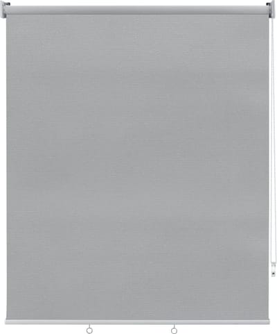 Happyment Modern Rolgordijn Grijs - 100x240cm - Rolgordijnen verduisterend - Luxaflex - Waterafstotend - Isolerend - Zonder of met boren grijs