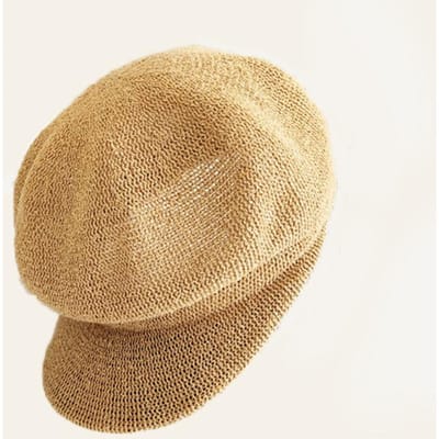 Nieuwe Zomerse Kunstenaars Stro Papier Baret Hoed Voor Vrouwen Zonnehoed Vizier Ademende Pet Buiten Casual Schilders Boinas Nieuwsjongen Hoed One Size beige