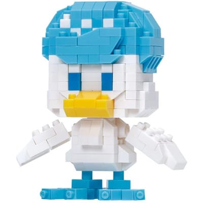 Bandai - Nanoblock - Kapsel (Quaxly) - Pokémon - Mini Pokemon Brick Figuur - Pokémon Pixel Hoofdtooi Figuur Bouwpakket - Speelgoed Kinderen 12+ Tiener Volwassenen - NBPM03