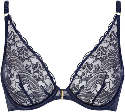 Aubade Satin Memories Triangel Beugel Bh 5CN12 Deep Sea - maat EU 85D / FR 100D