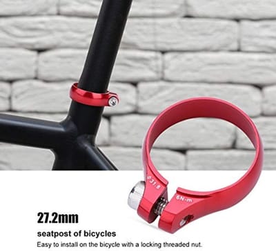 Dailygoods- Fietszadelsteunklem 31,8 mm - Zadelpenklem 27,2 mm - Fietszadel-accessoire - Aluminiumlegering - Lichtgewicht - Eenvoudige installatie