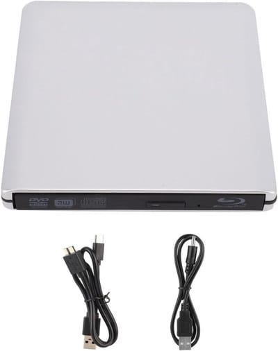 Thuys - Externe optische drive, Blu-ray DVD CD writer recorder voor laptop en pc - USB 3.0 - Draagbaar en slank model