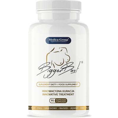 Capsules BiggerBust - Compléments d'agrandissement et de raffermissement mammaire (90 gélules) | Ingrédients Naturels | Augmenter la Taille et la Fermeté des Seins 90 caps.
