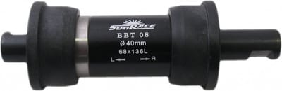 Sunrace Trapas inpers - Stadsfiets - Spieas - Kunststof en staal - Zwart - 136 mm