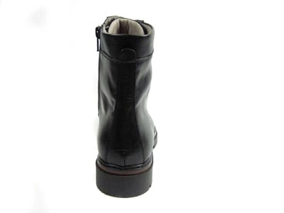 DL Sport half hoge leren veterboots 6768.02 Zwart