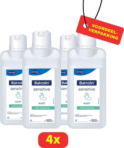 Hartmann Baktolin Sensitive Waslotion - Handzeep - 4 x 500ml - Voordeelverpakking