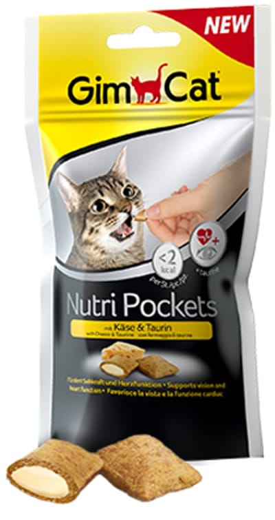 GimCat Nutri Pockets with Cheese and Taurine - 3 stuks