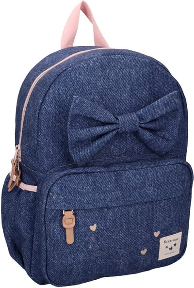 Kidzroom Blossom And Bows Kinder rugzak - 11.7 liter - 36 x 27 x 12 cm - Denim - Strik