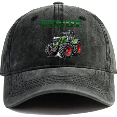 Casquette de baseball usée Fendt Tracteurs Agricoles Cool pour Homme Rétro Extérieur Été Réglable Casquette de Papa Fendt Décontractée Adjustable black