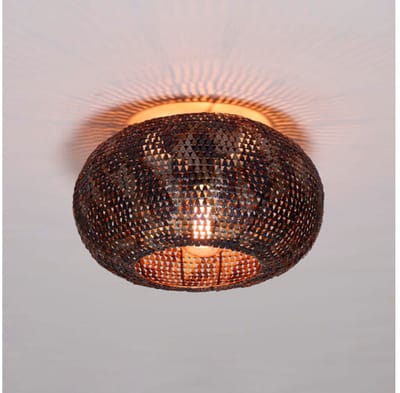 Plafondlamp Ø40 armor - Zwart bruin