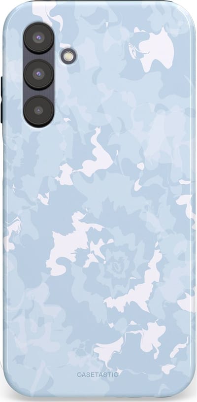 Casetastic Hoesje Geschikt voor Samsung A25 - Stijlvolle Beschermende Duo-layer Case - Blauwe wervels