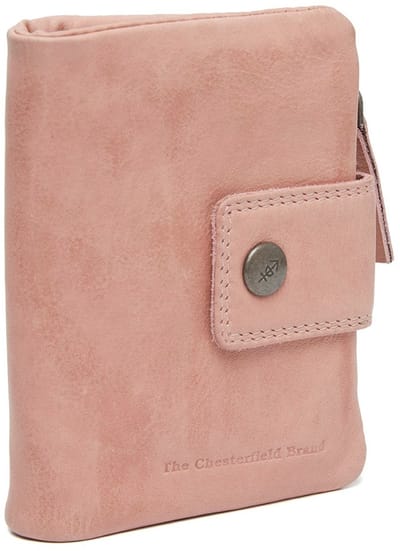 The Chesterfield Brand Leren Portemonnee Mavona Wallet Vintage Rose Zalmroze