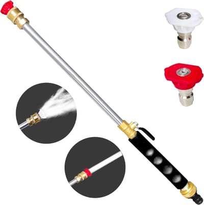 Hogedrukspuit - Waterslang sproeier - Auto en tuin - 2 Straalsoorten - 17 inch