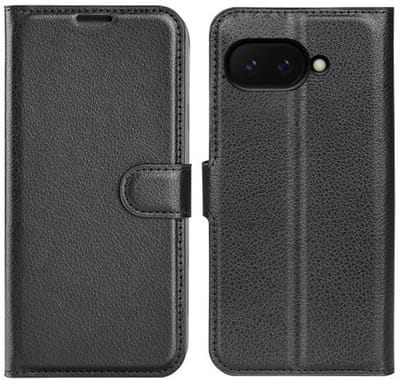 MobyDefend Hoesje - Geschikt voor Google Pixel 9a - Kunstleren Wallet Book Case (Sluiting Voorkant) - Zwart