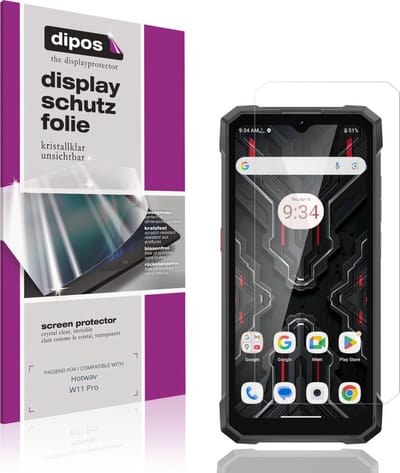 dipos – 4x Beschermfolie geschikt voor Hotwav W11 Pro | Krasbestendige & heldere Screenprotector Ultra-Thin
