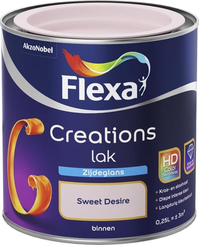 Flexa - Creations - Lak - Zijdeglans - Sweet Desire - 250 ml