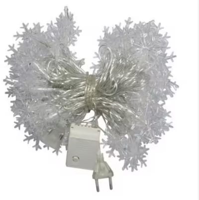 LED Sneeuwvlokken - 10 m - 100 sterren - Kerstverlichting met 100 Sneeuwvlokken – 5 Meter | 8 Lichtmodi | Kleurrijk LED Licht voor Binnen & Buiten