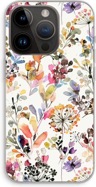 Case Company® - Hoesje geschikt voor iPhone 14 Pro hoesje - Wilde grassen - Soft Cover Telefoonhoesje - Bescherming aan alle Kanten en Schermrand
