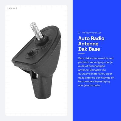 Dailygoods- Antennebase Gloednieuw - Auto Antenne Universeel - Dak Antennevoet - Stevig en Duurzaam - Eenvoudige Installatie - Voor Almera - Autoantenne
